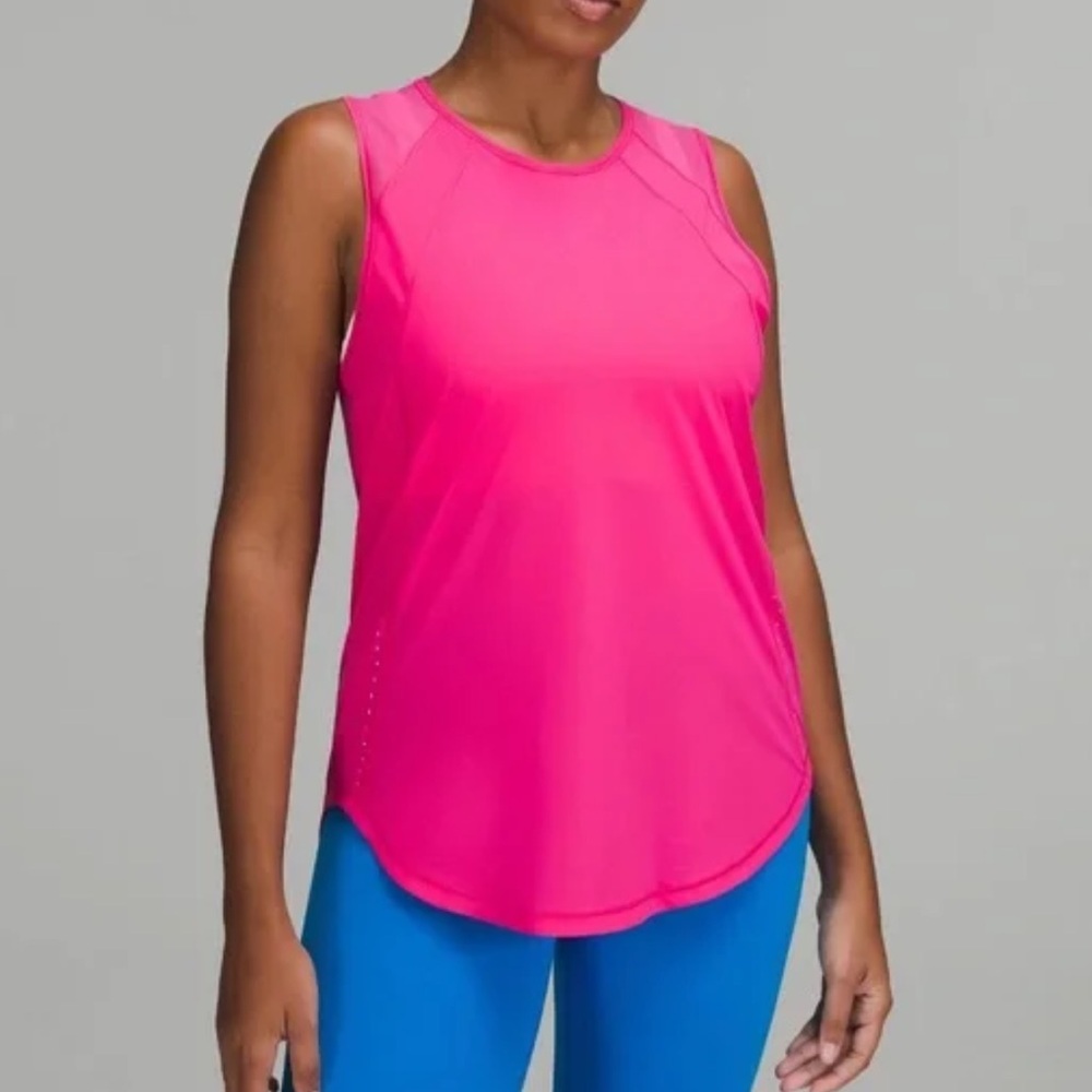 Lululemon Sonic Pink Sculpt Tank Size Medium